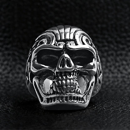 Detailed Skull Stainless Steel Ring