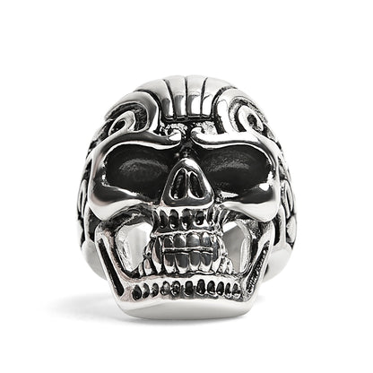 Detailed Skull Stainless Steel Ring