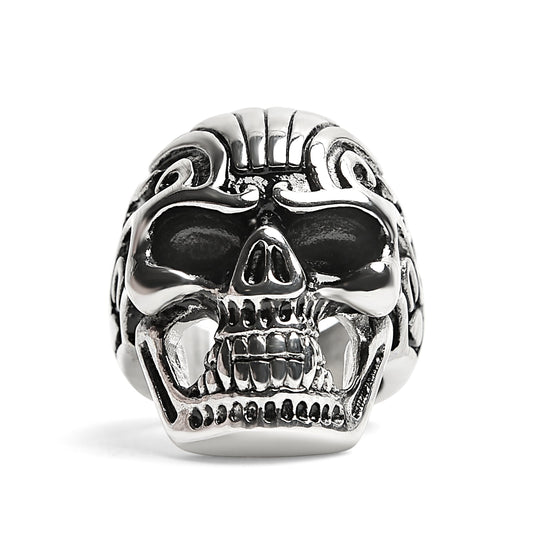 Detailed Skull Stainless Steel Ring