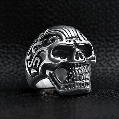 Detailed Skull Stainless Steel Ring