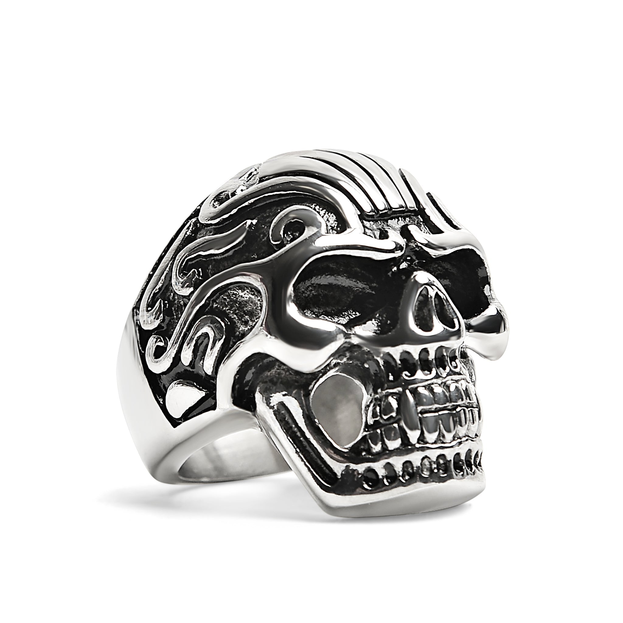 Detailed Skull Stainless Steel Ring