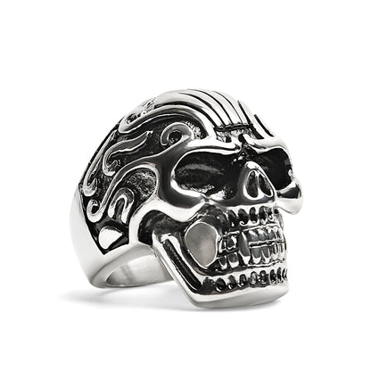 Detailed Skull Stainless Steel Ring