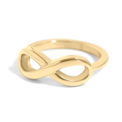 18K Gold PVD Stainless Steel Infinity Ring