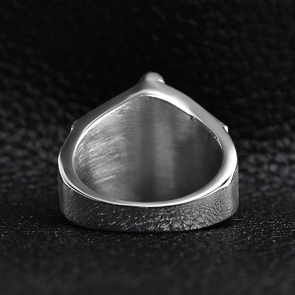 Detailed Jesus Cross Stainless Steel Ring