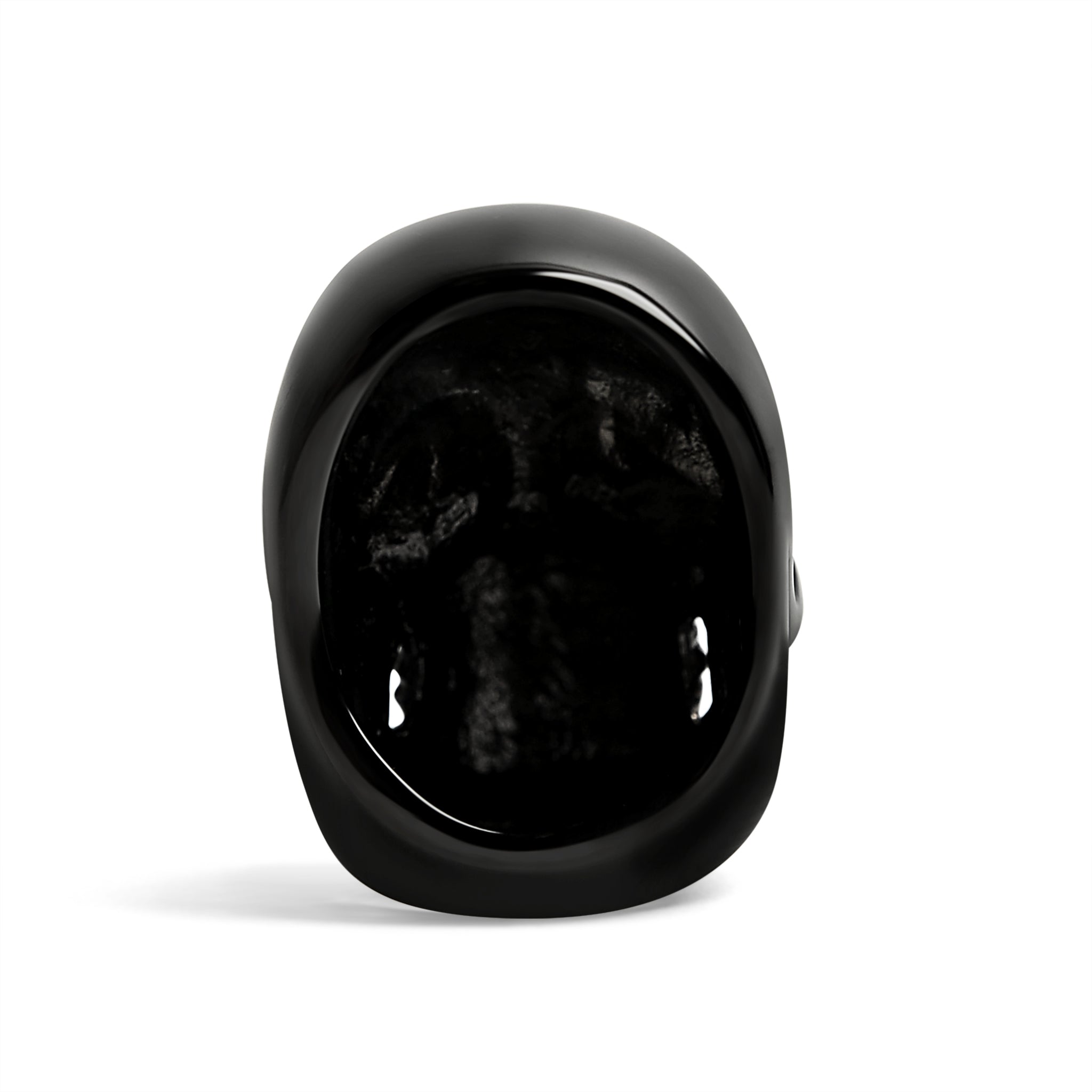 Stainless Steel Black Skull Ring