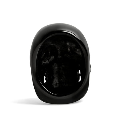 Stainless Steel Black Skull Ring