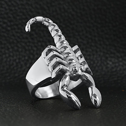 Stainless Steel PVD Coated Scorpion Men's Ring
