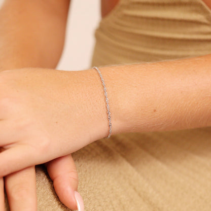 18K Gold PVD Stainless Steel Singapore Chain - By The Foot