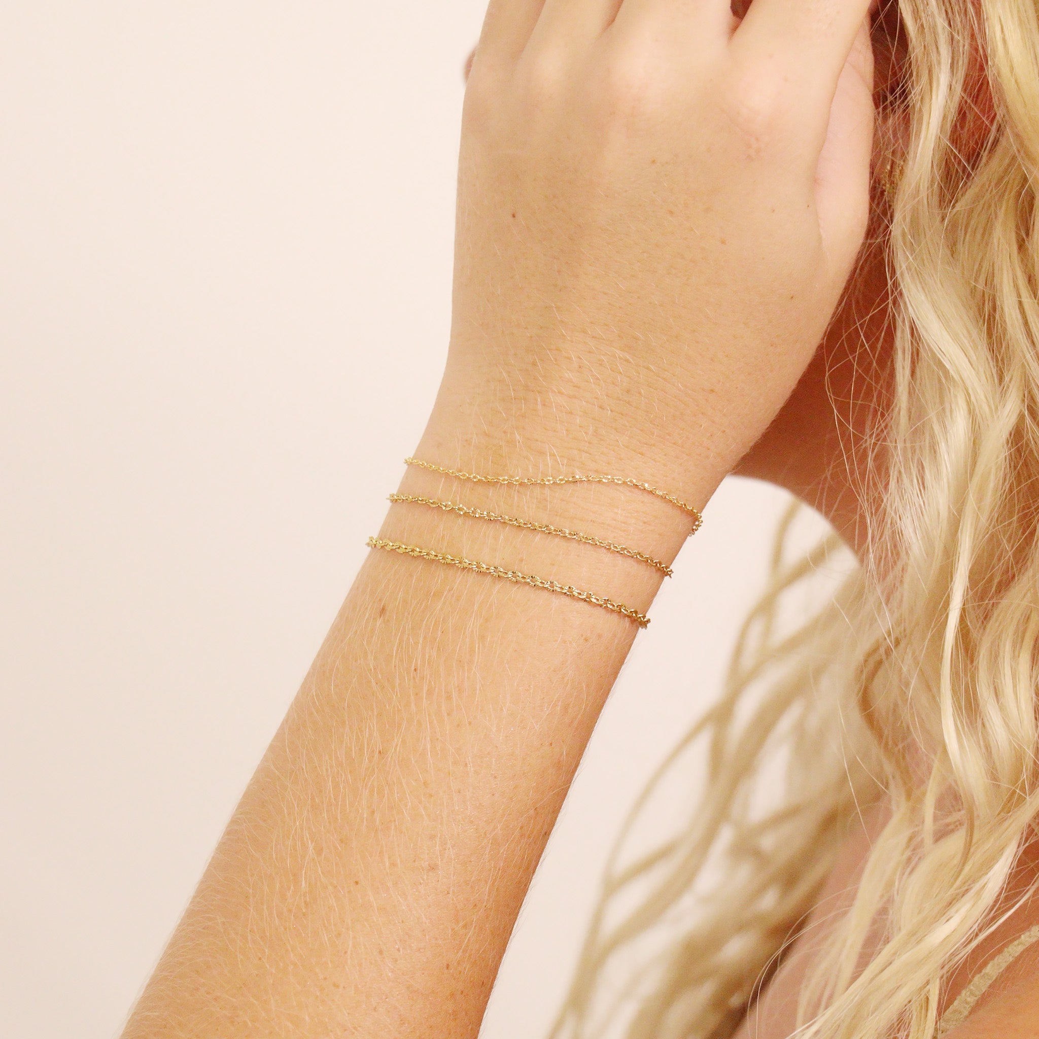 18K Gold PVD Stainless Steel Crimped Oval Chain - By The Foot