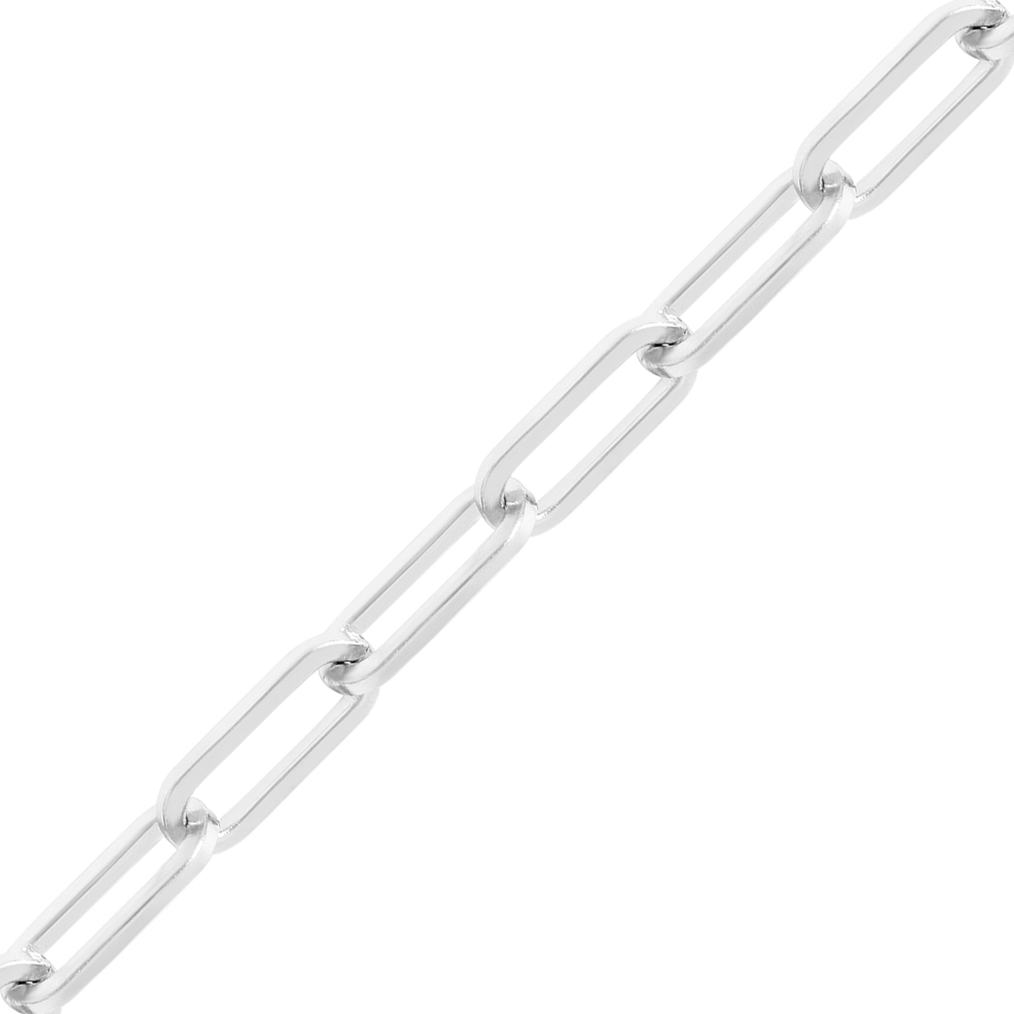 Stainless Steel 7mm Paperclip Chain - By The Foot