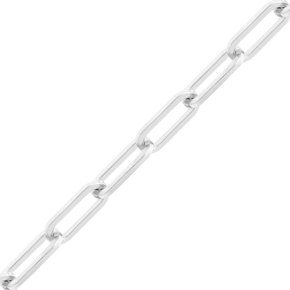 Stainless Steel 7mm Paperclip Chain - By The Foot