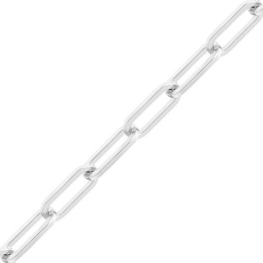 Stainless Steel 7mm Paperclip Chain - By The Foot