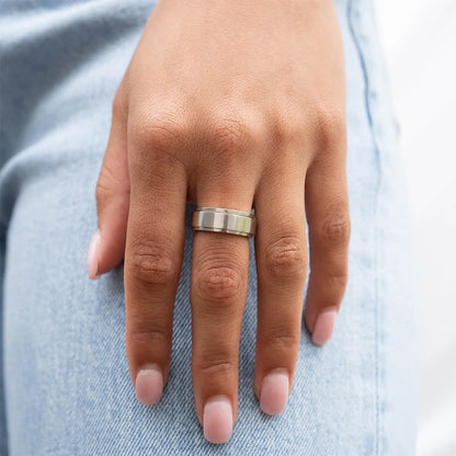 Stainless Steel Polished Spinner Ring