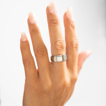 Stainless Steel Polished Spinner Ring