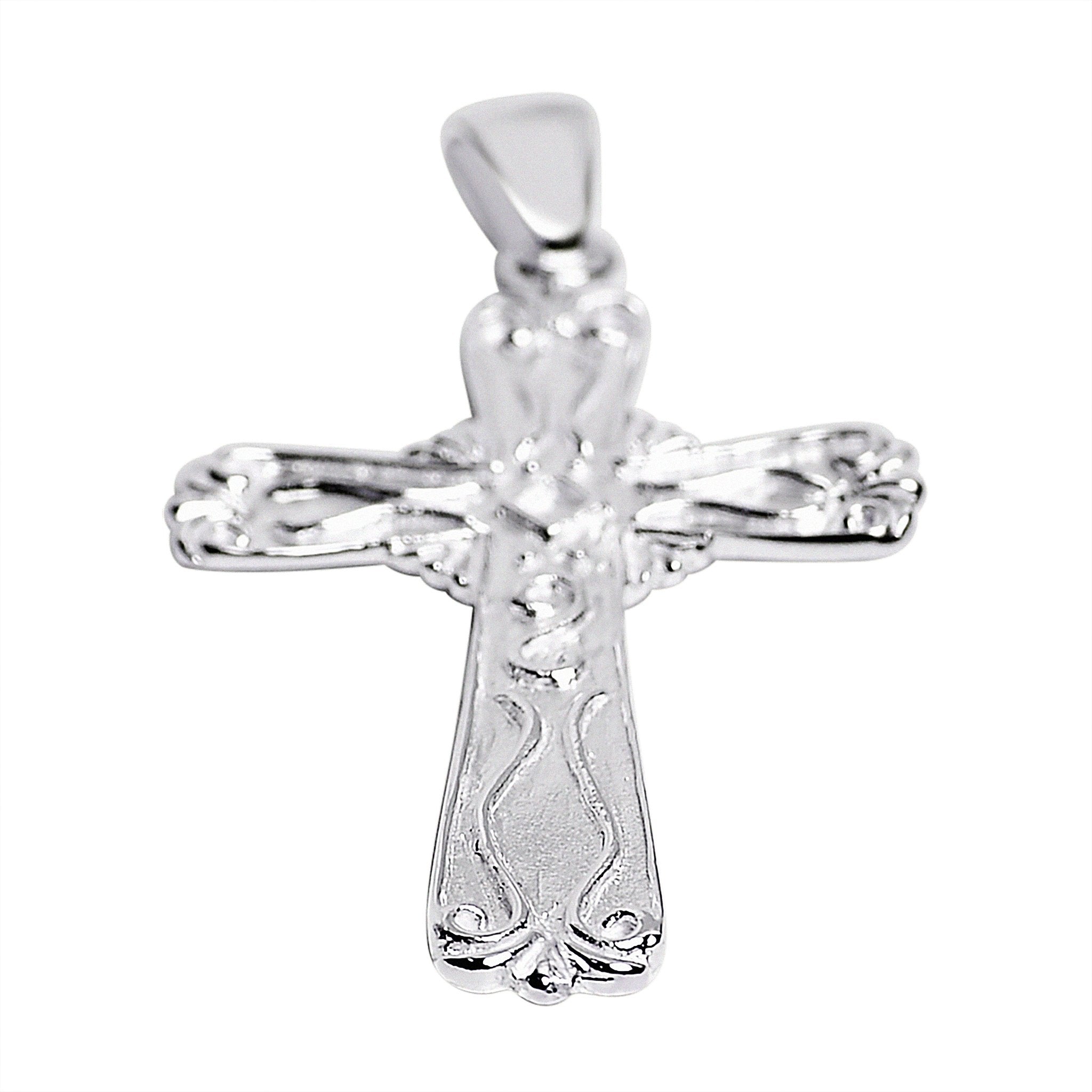 Sterling Silver Filigree Cross Pendant