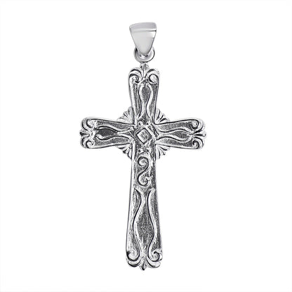 Sterling Silver Filigree Cross Pendant