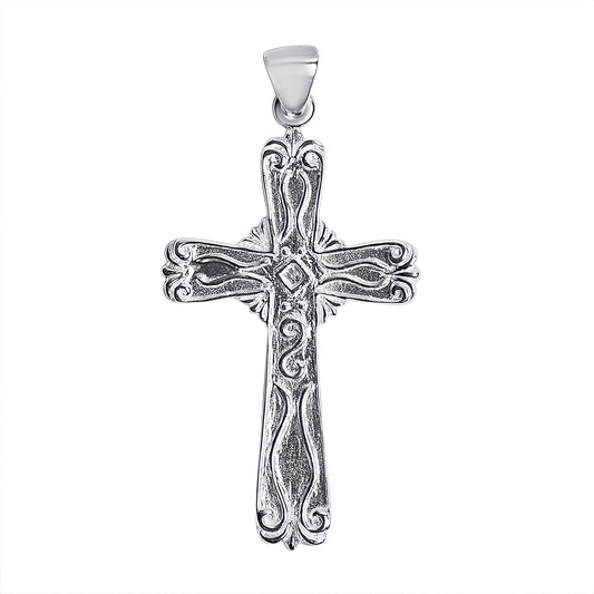 Sterling Silver Filigree Cross Pendant