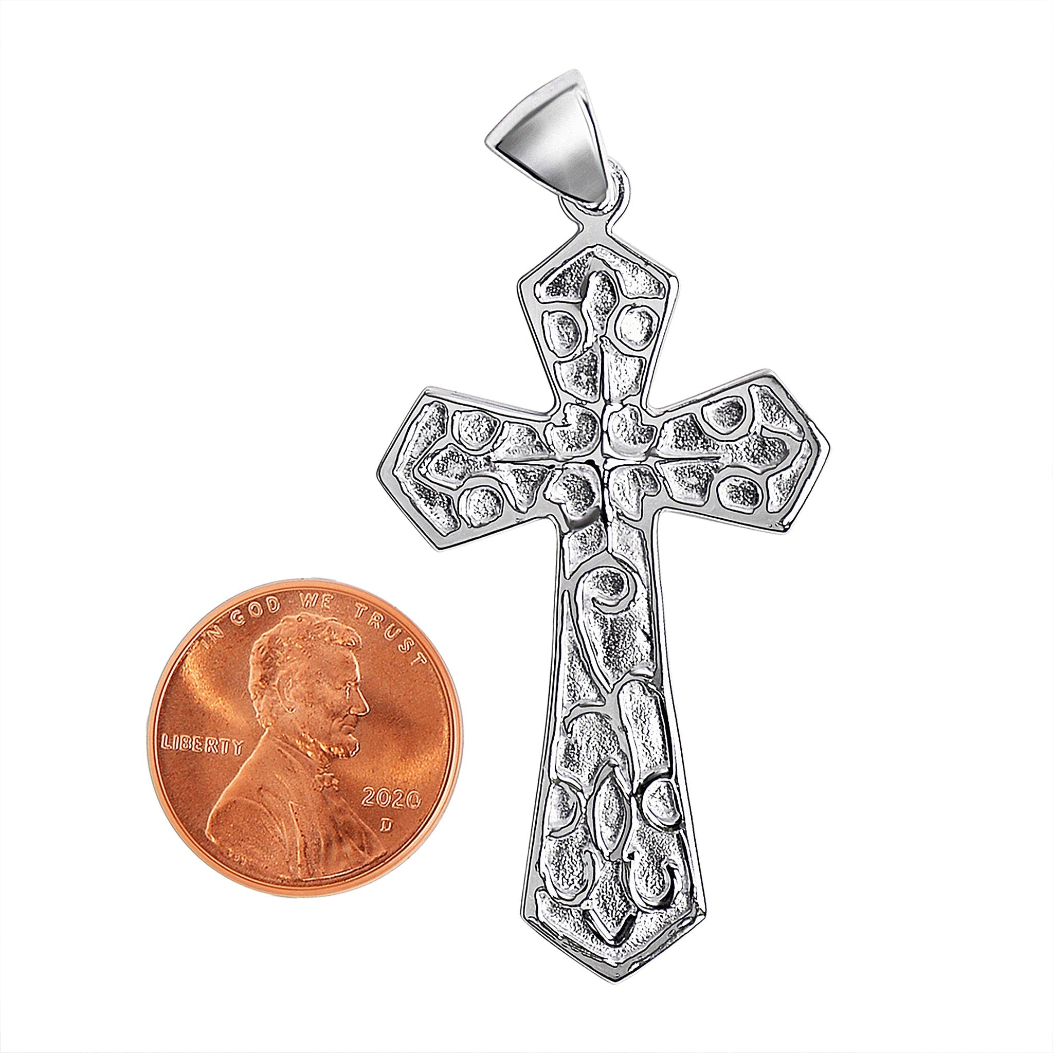 Sterling Silver Filigree Cross Pendant