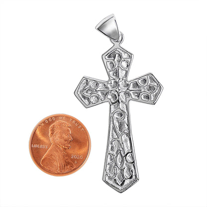 Sterling Silver Filigree Cross Pendant