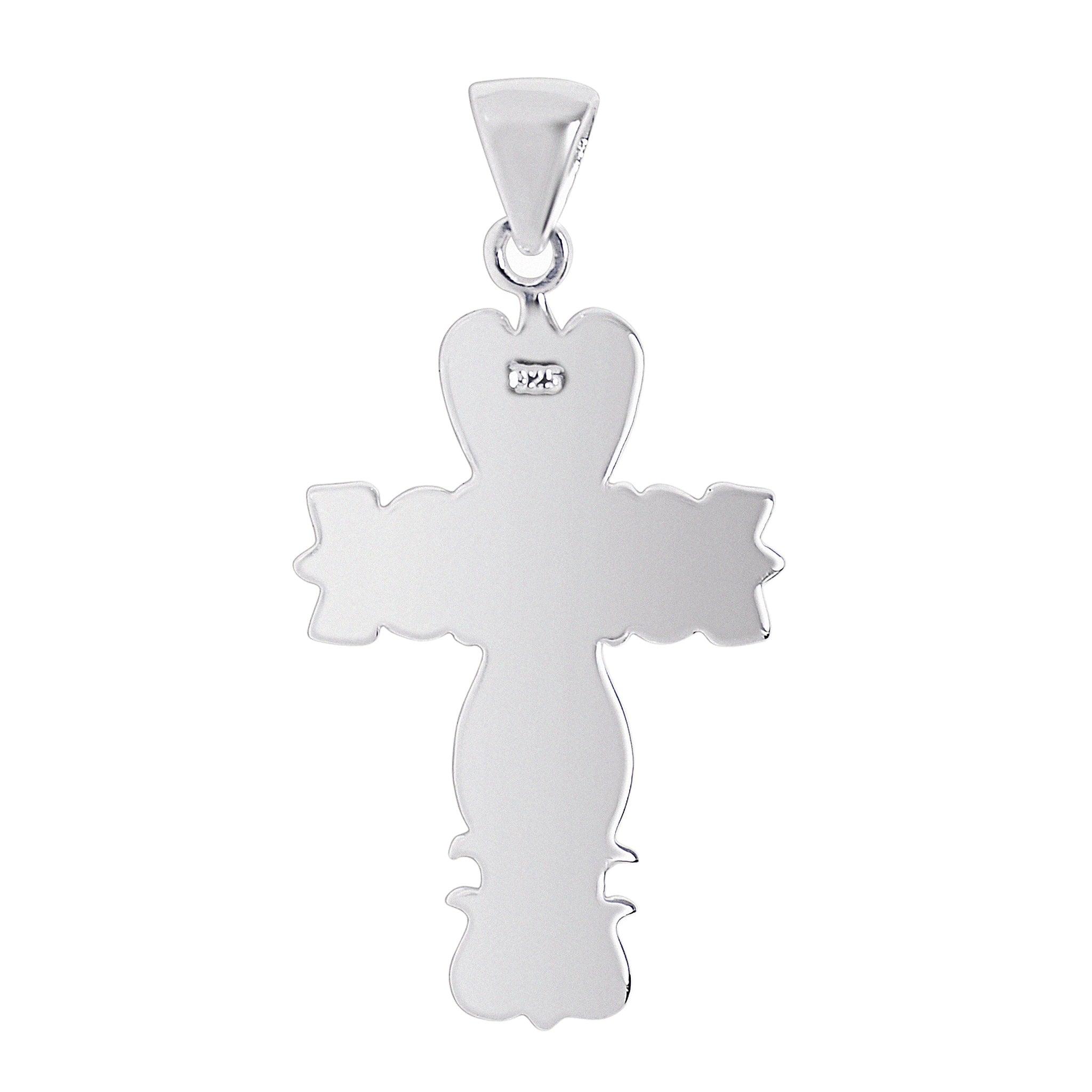 Sterling Silver Detailed Cross Pendant