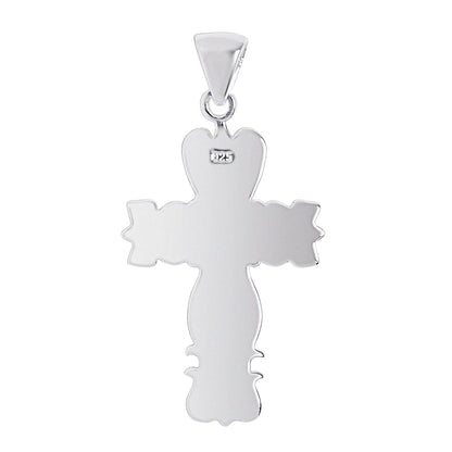 Sterling Silver Detailed Cross Pendant