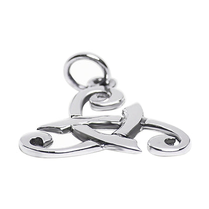 Sterling Silver Viking Odin's Horn Celtic Pendant