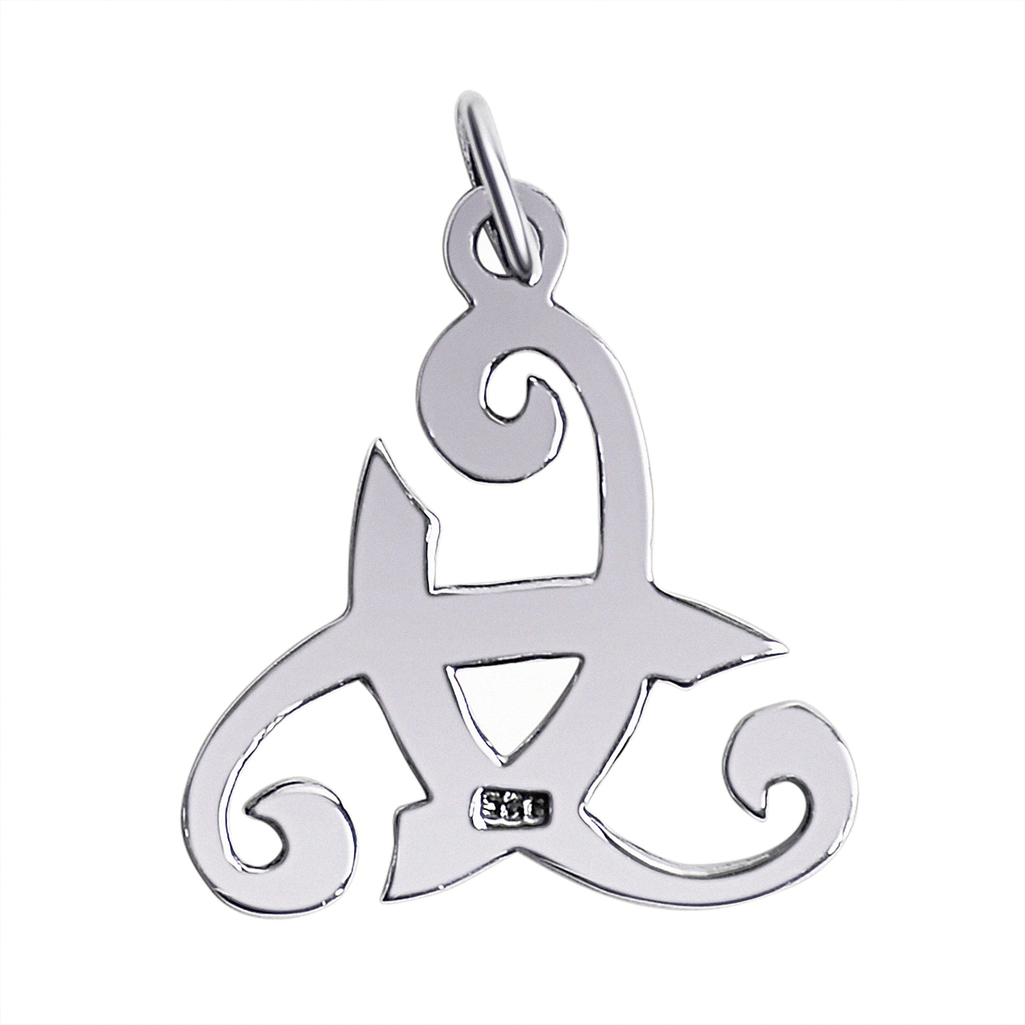 Sterling Silver Viking Odin's Horn Celtic Pendant