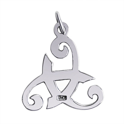 Sterling Silver Viking Odin's Horn Celtic Pendant