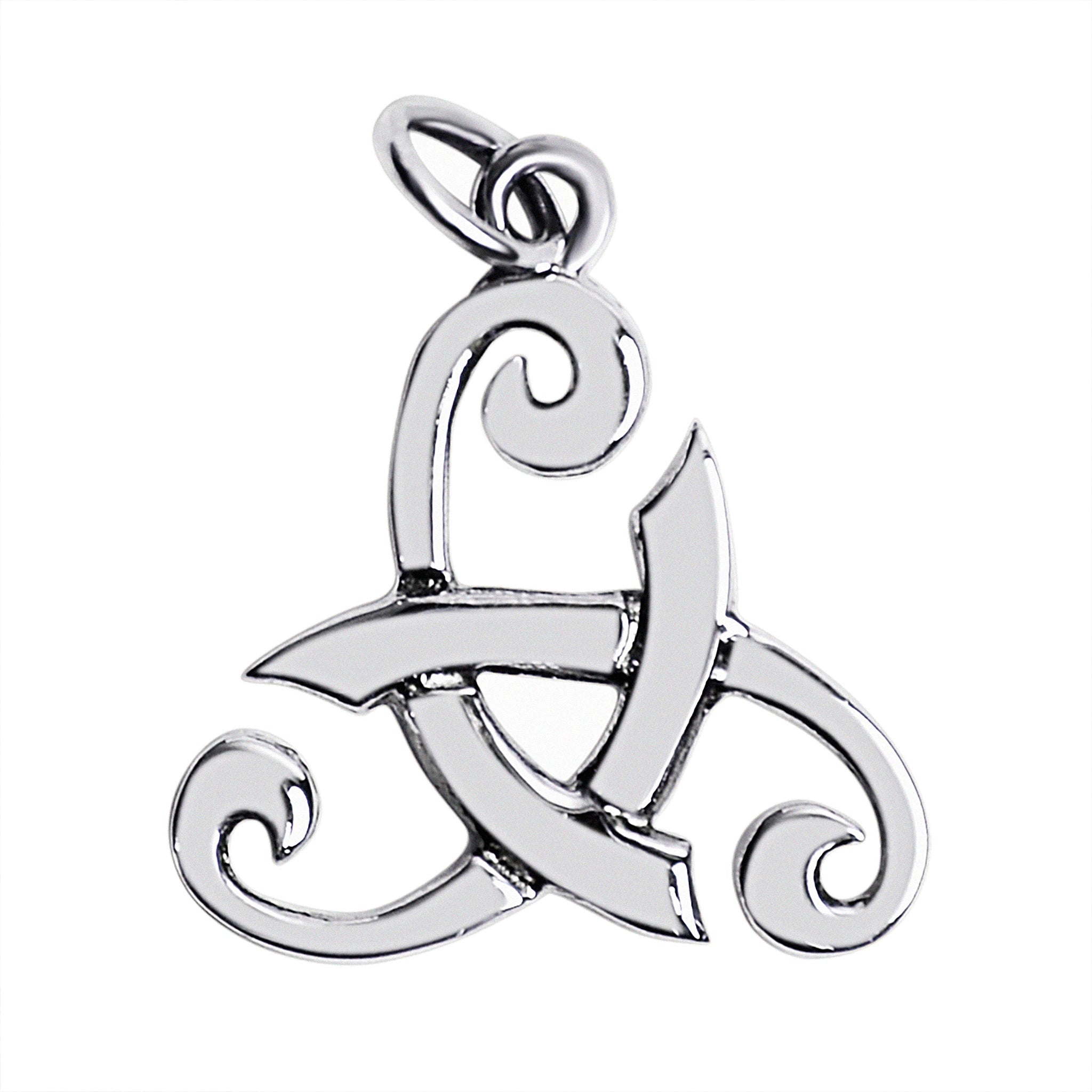 Sterling Silver Viking Odin's Horn Celtic Pendant
