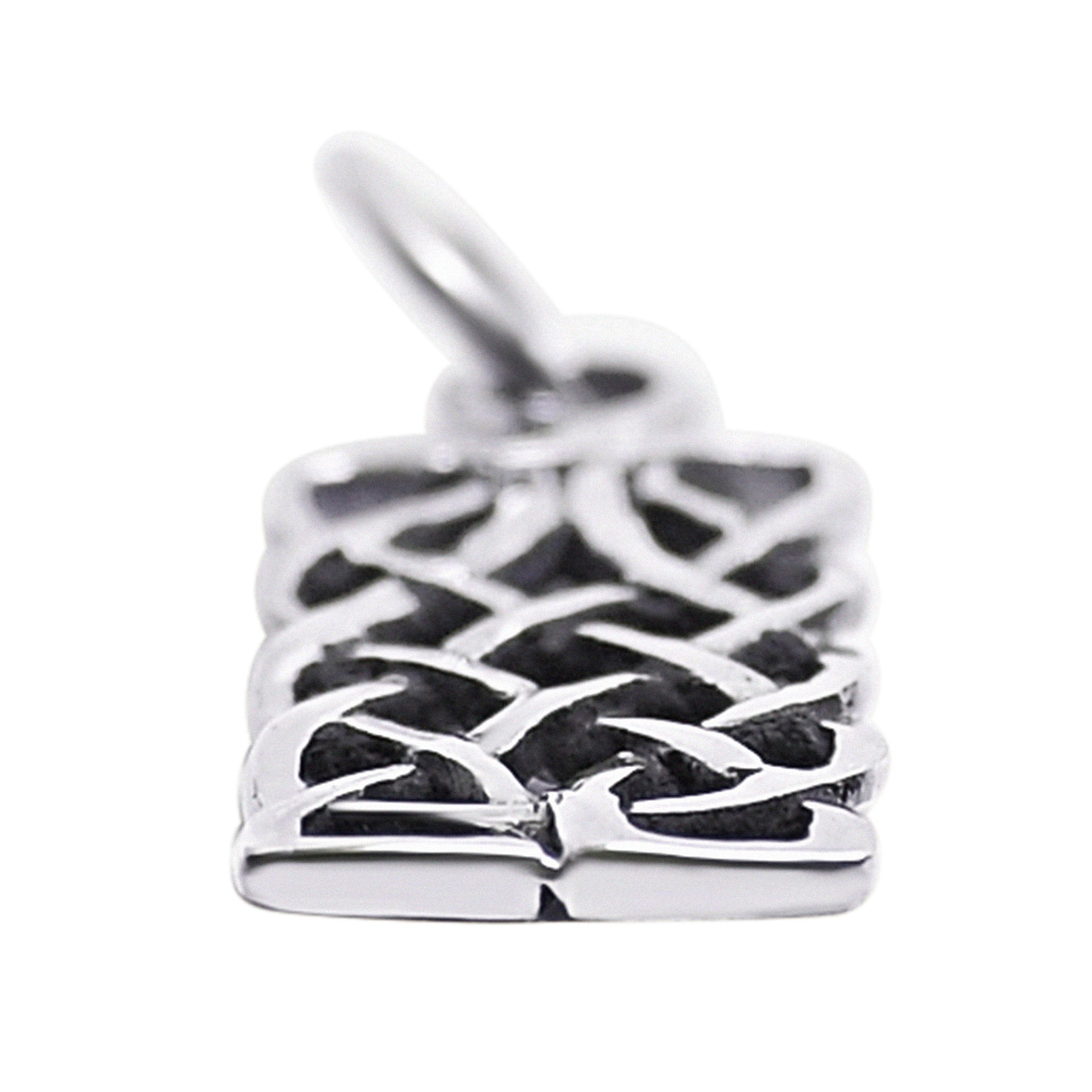 Sterling Silver Celtic Knot Rectangle Pendant