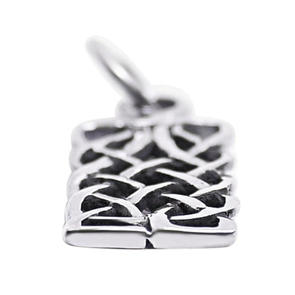 Sterling Silver Celtic Knot Rectangle Pendant