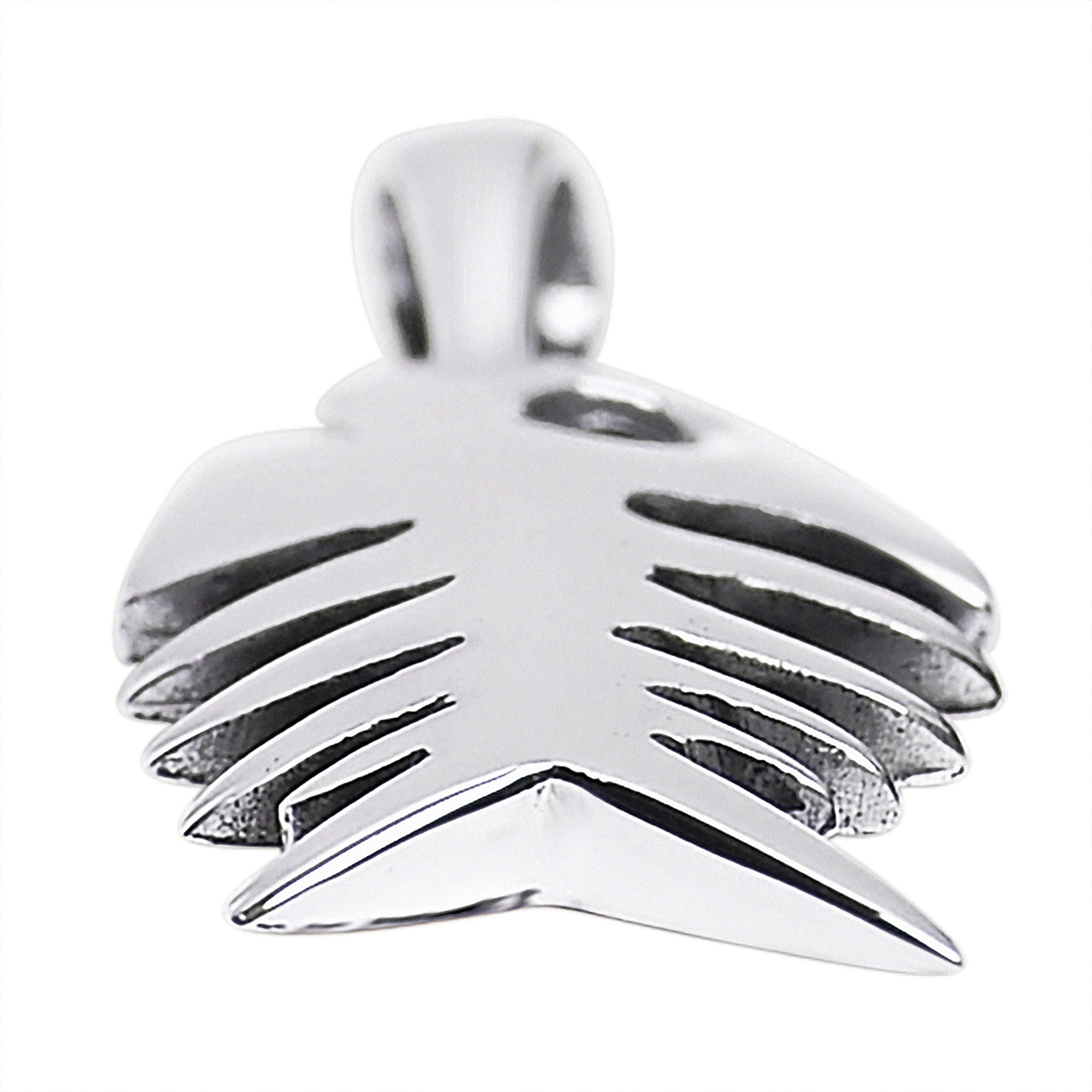 Sterling Silver Fish Bone Pendant