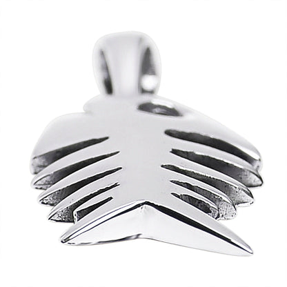 Sterling Silver Fish Bone Pendant