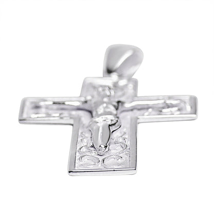 Sterling Silver Filigree Crucifix Cross Pendant