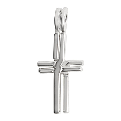 Sterling Silver Double Cross Pendant