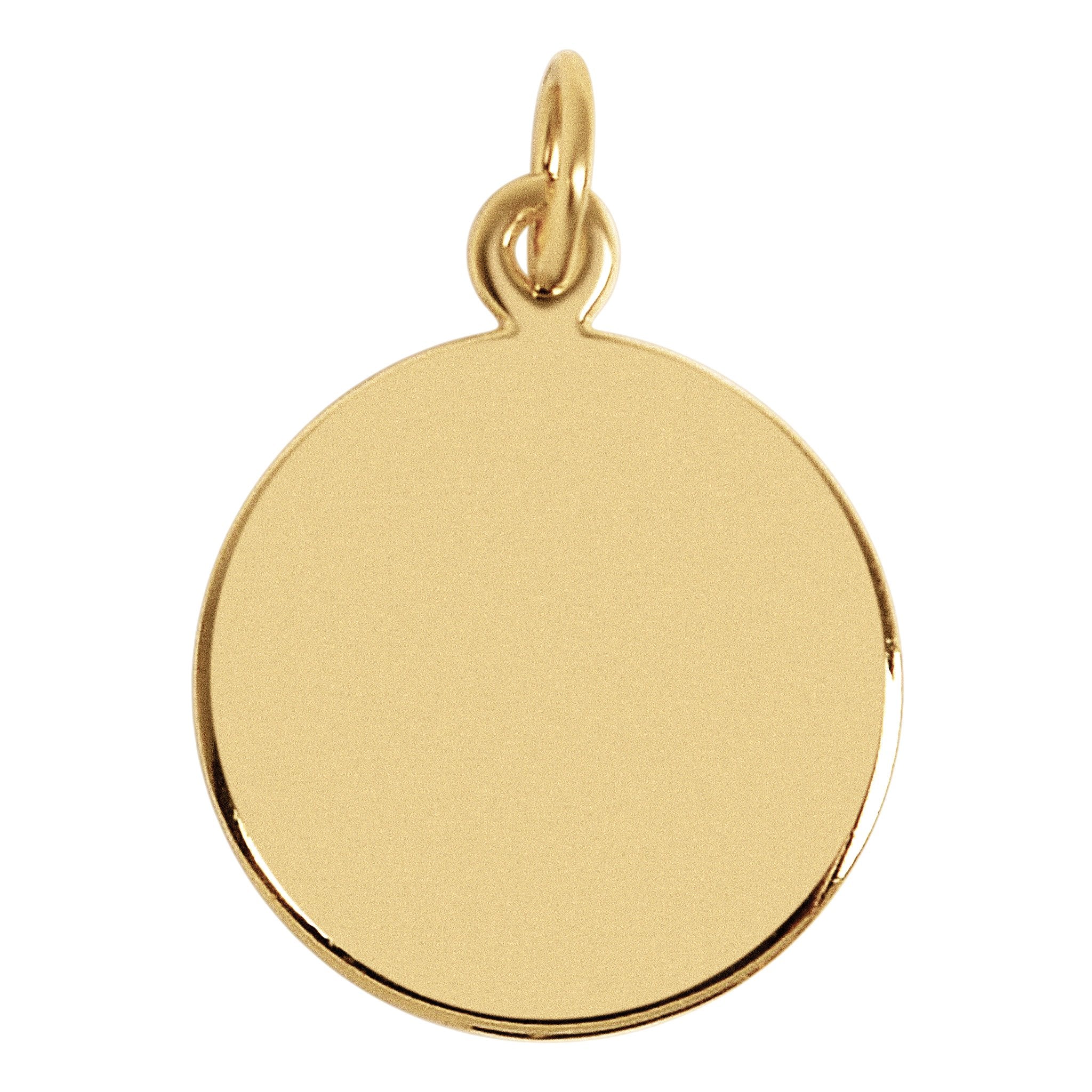 Sterling Silver 18K Gold PVD Coated "First Holy Communion" Pendant