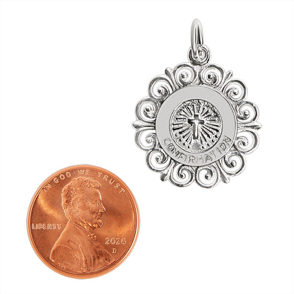 Sterling Silver "Confirmation" Cross Pendant