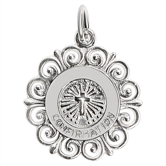 Sterling Silver "Confirmation" Cross Pendant