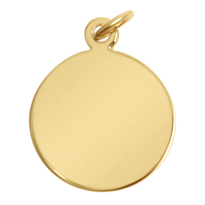 Sterling Silver 18K Gold PVD Coated "Confirmation" Pendant