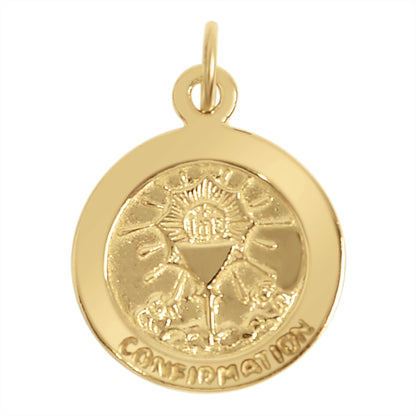 Sterling Silver 18K Gold PVD Coated "Confirmation" Pendant