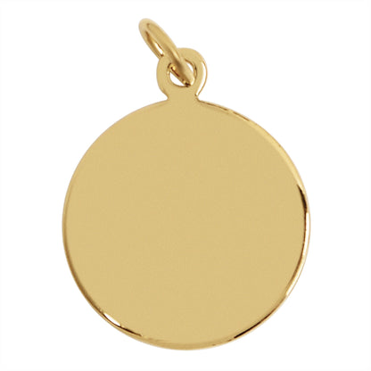 Sterling Silver 18K Gold PVD Coated "Holy Communion" Pendant