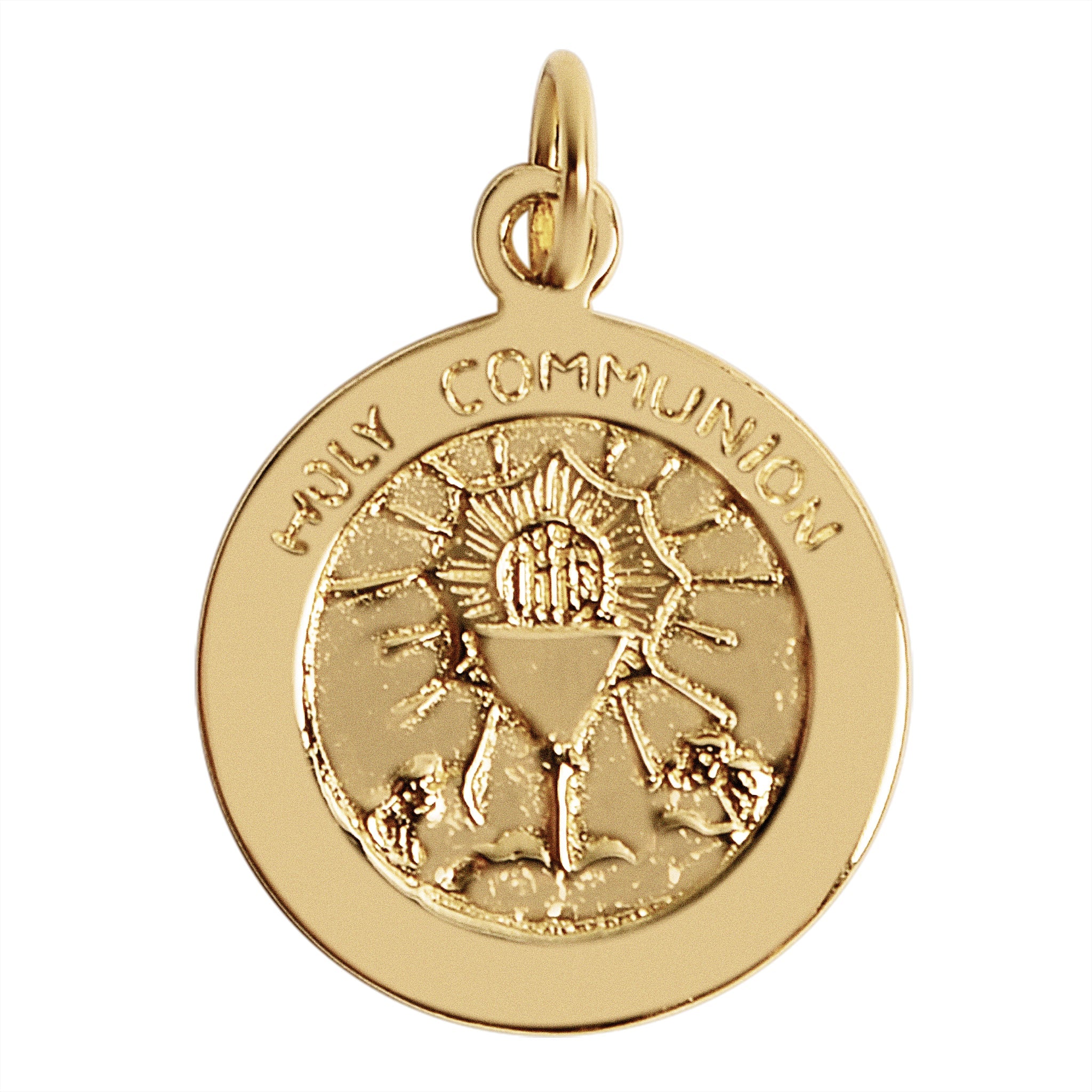 Sterling Silver 18K Gold PVD Coated "Holy Communion" Pendant
