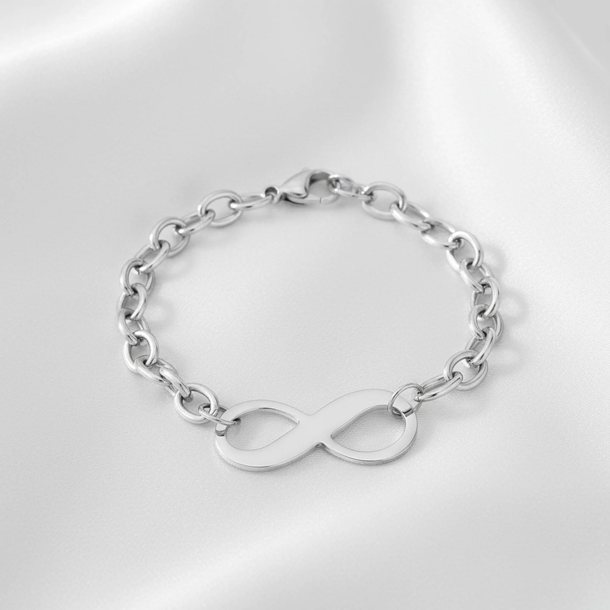 Stainless Steel Infinity Chain Bracelet