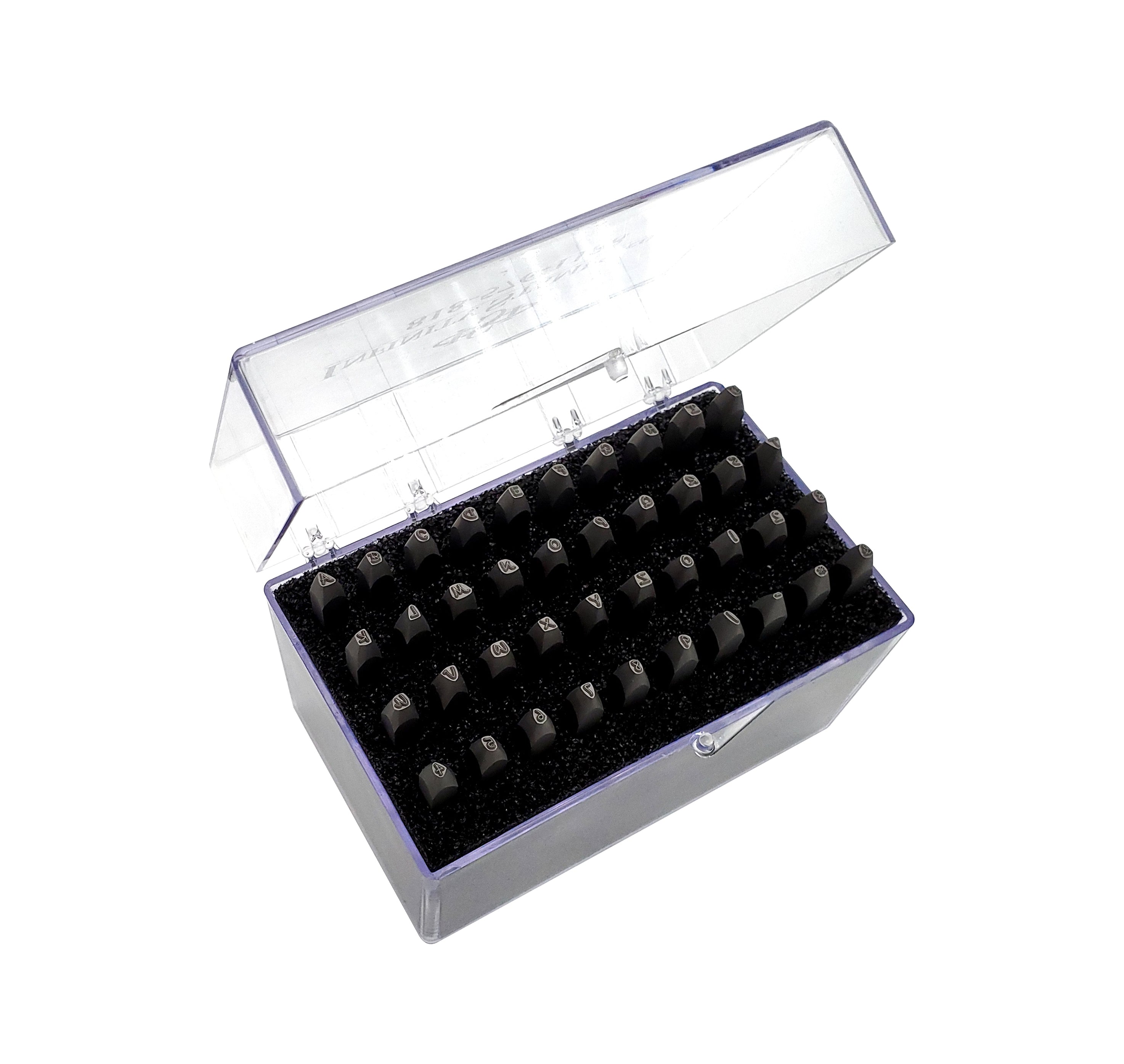 Uppercase Alphabet Stamp Set With Numbers