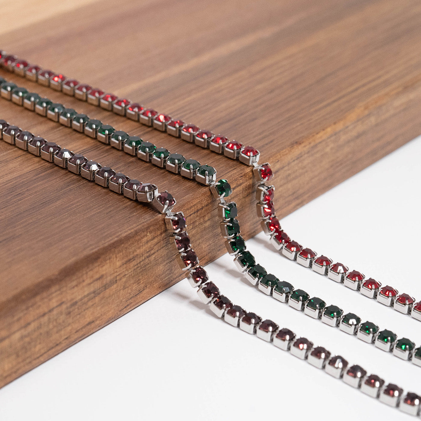 Stainless Steel Birthstone Tennis Chain Bracelet