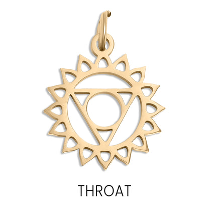 18K Gold PVD Stainless Steel Chakra Charms