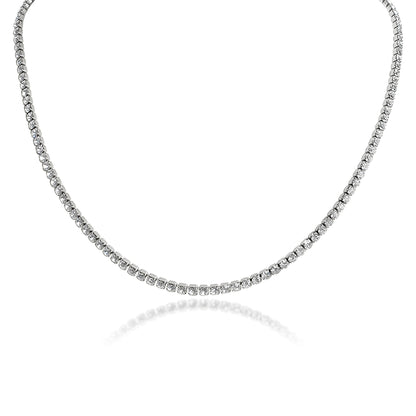 Stainless Steel CZ Tennis Chain Necklace