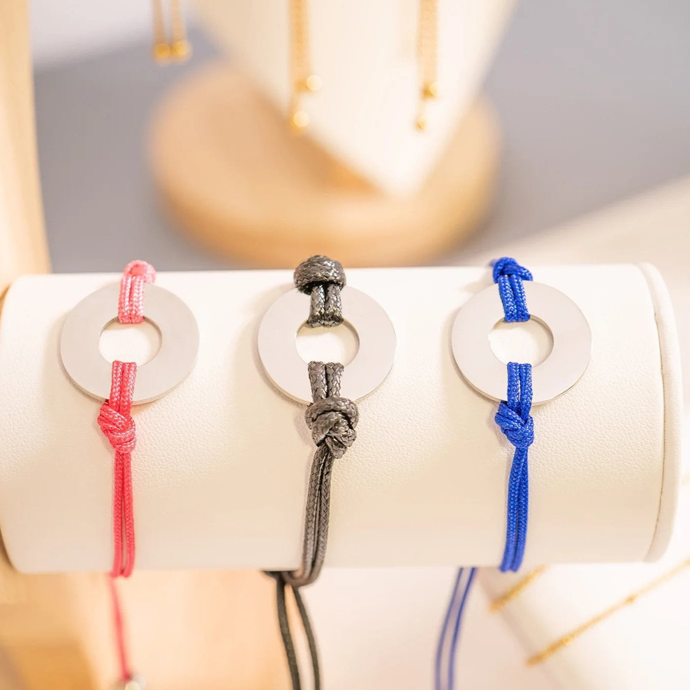 Stainless Steel Engravable Washer Friendship Bracelet