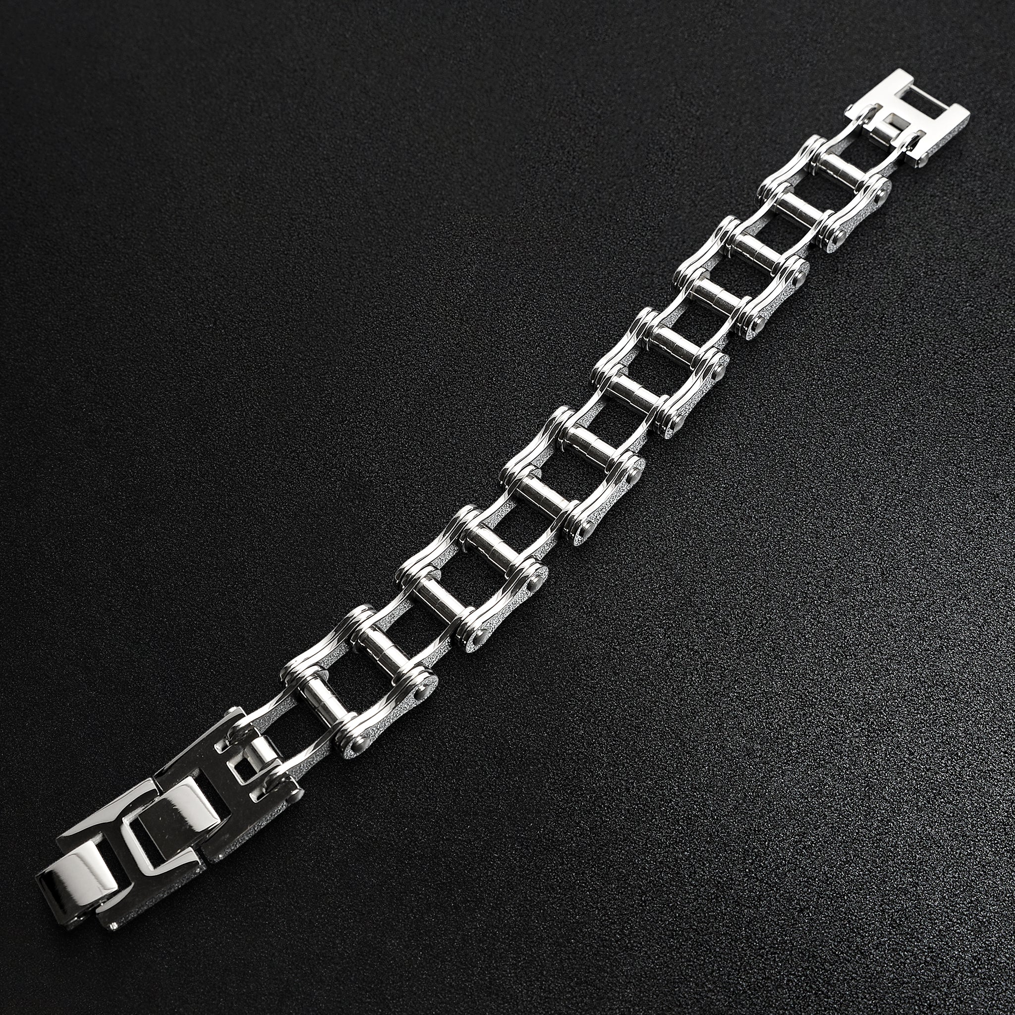 Stainless Steel Bike Chain Bracelet