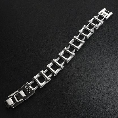 Stainless Steel Bike Chain Bracelet